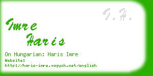 imre haris business card